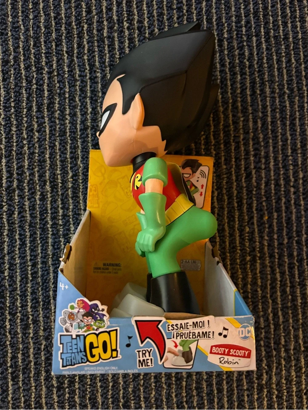 NIB NEW DC Comics Teen Titans Go Booty Scooty Robin Dancing Figure Music